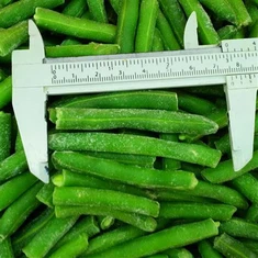 Zmrazené ploché zelené fazole